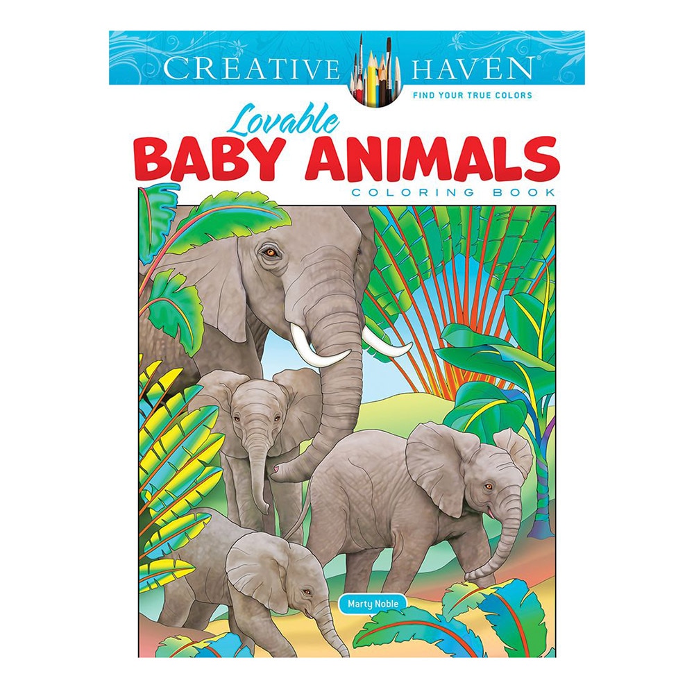 Dover, Coloring Books, Art & School, Creative Haven, Baby Animals, 588624